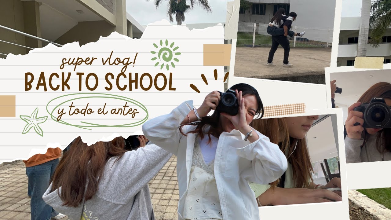 AHORA SOY FOTÓGRAFA - PRE Y BACK TO SCHOOL || SUPER VLOG #4 📷🎨🌺