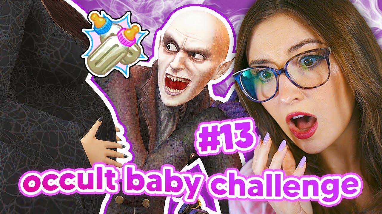having our 13TH BABY with a VAMPIRE in the sims 4 🧛 occult baby challenge #13