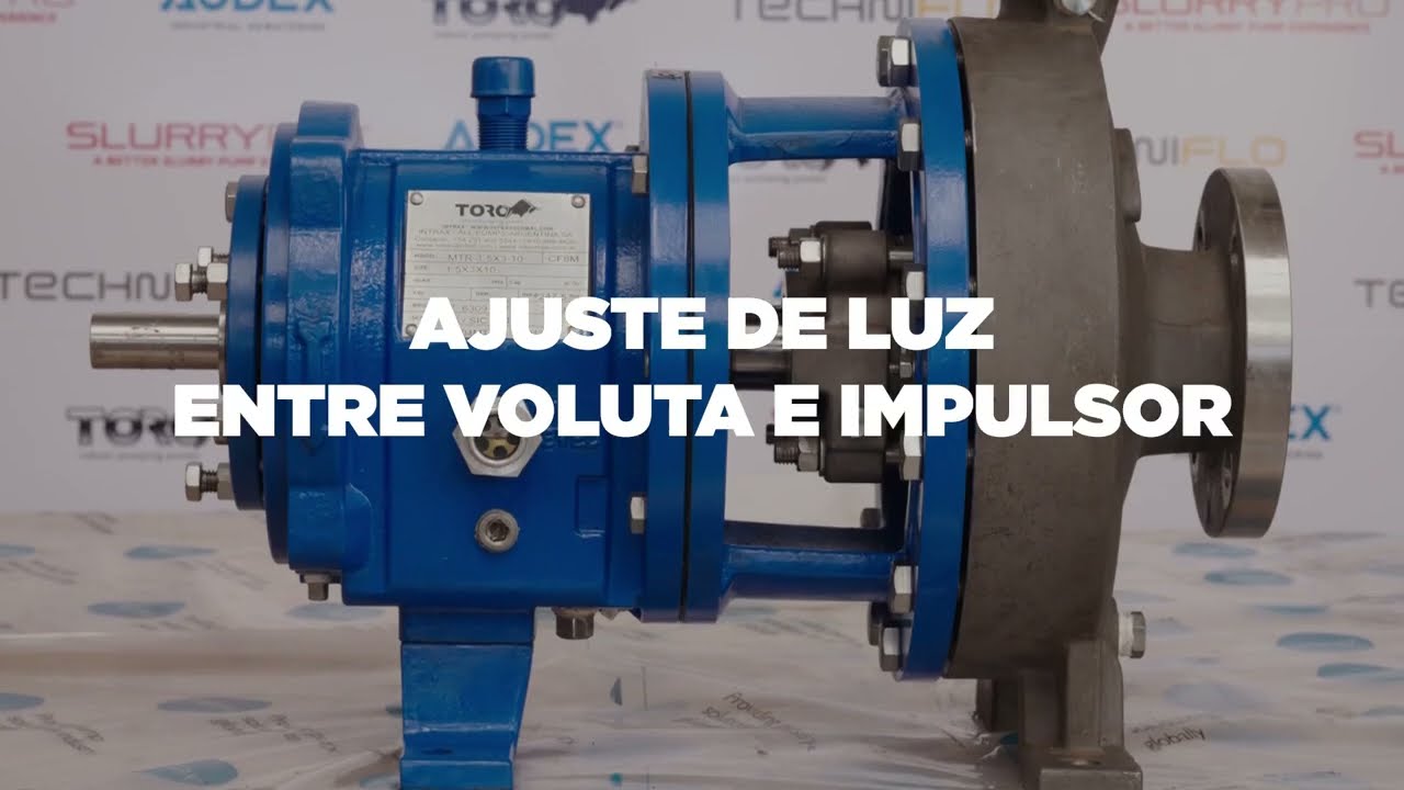 Ajuste de luz entre voluta e impulsor en bombas Toro ANSI