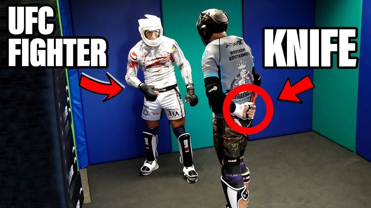 We Locked Pro Fighters with Knife Attackers