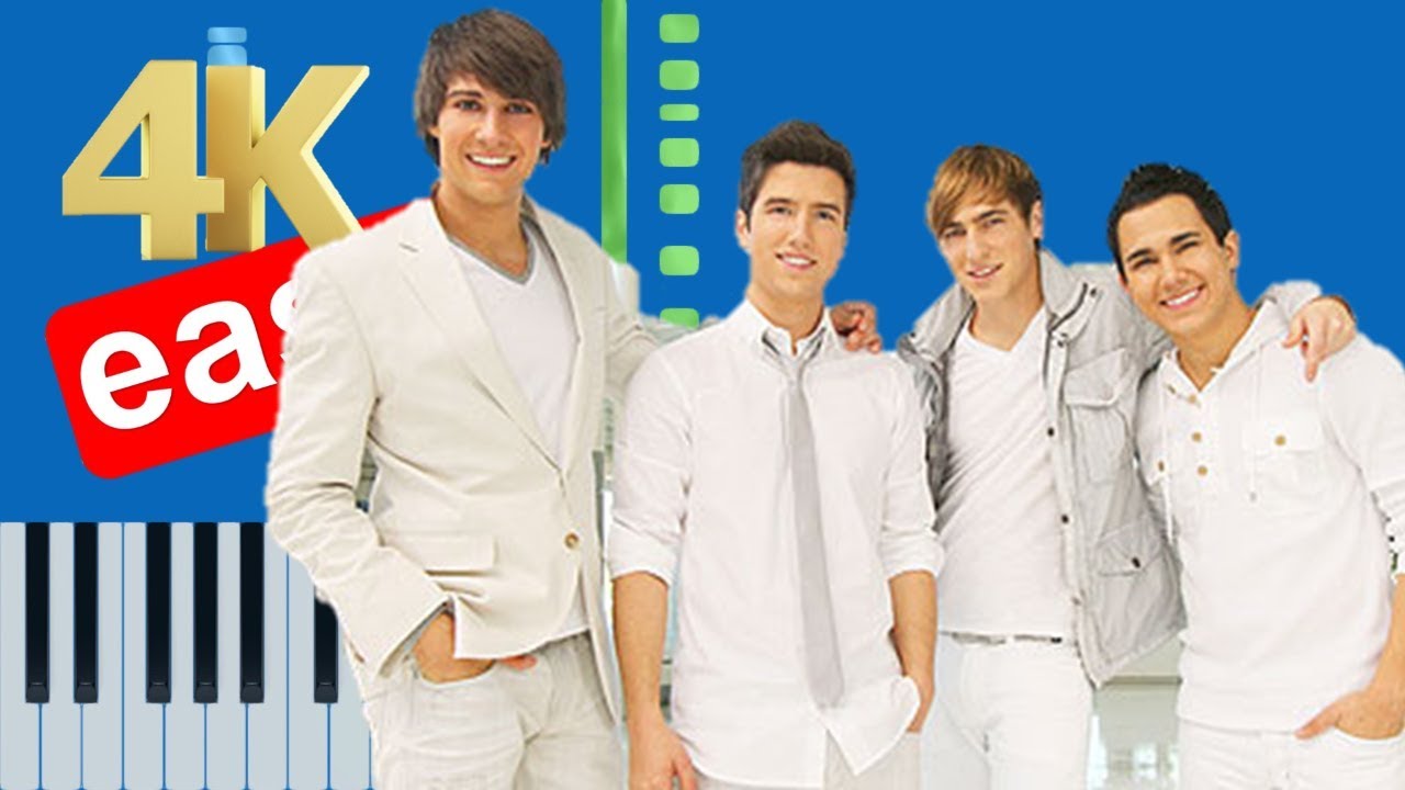 Big Time Rush - Worldwide (Slow Easy Medium) Piano Tutorial 4K