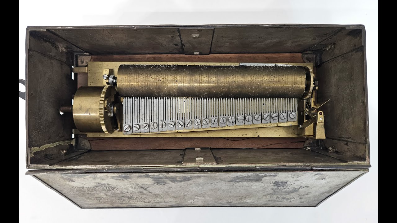 Early Sectional Comb Antique Music Box by Rochat