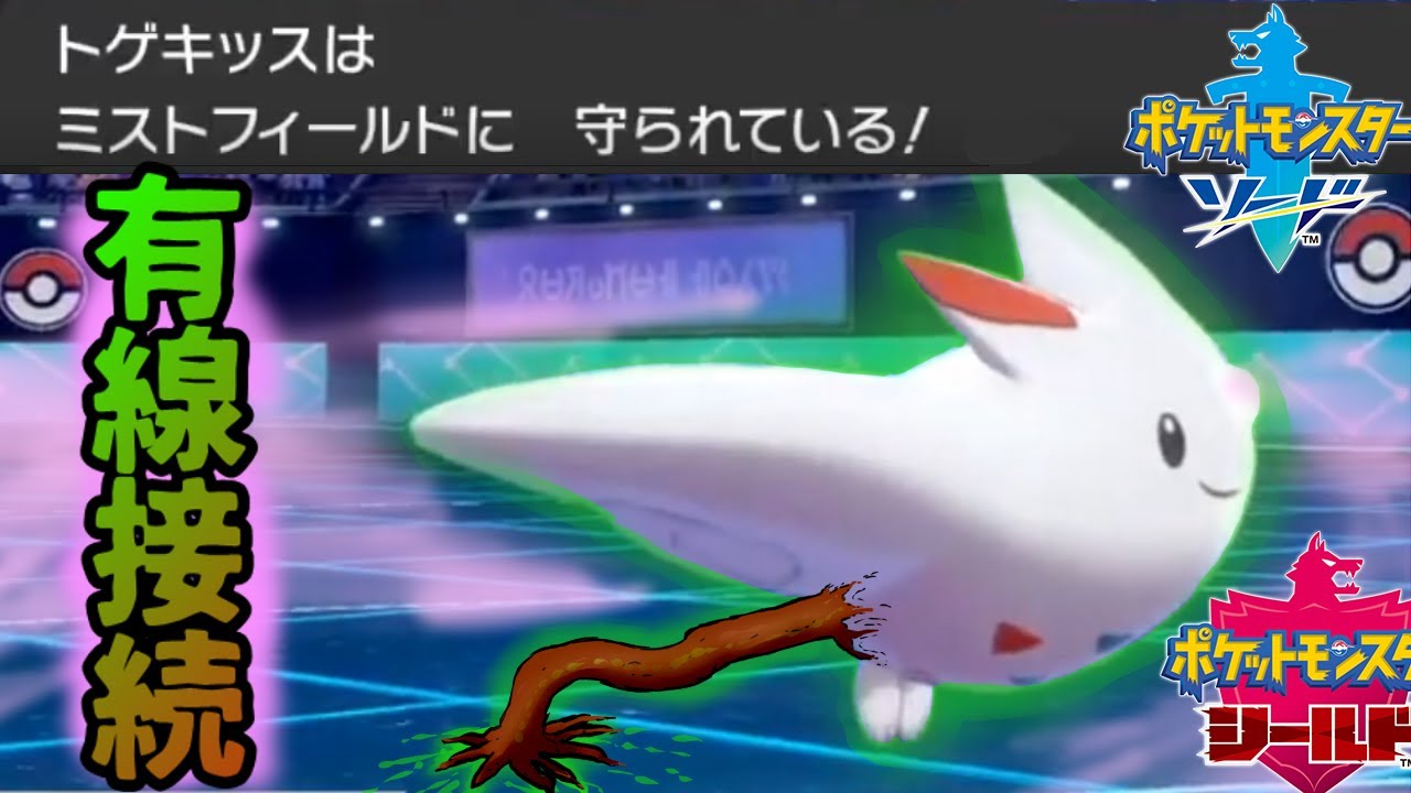 あくび無効の有線接続式トゲキッス【ポケモン剣盾】