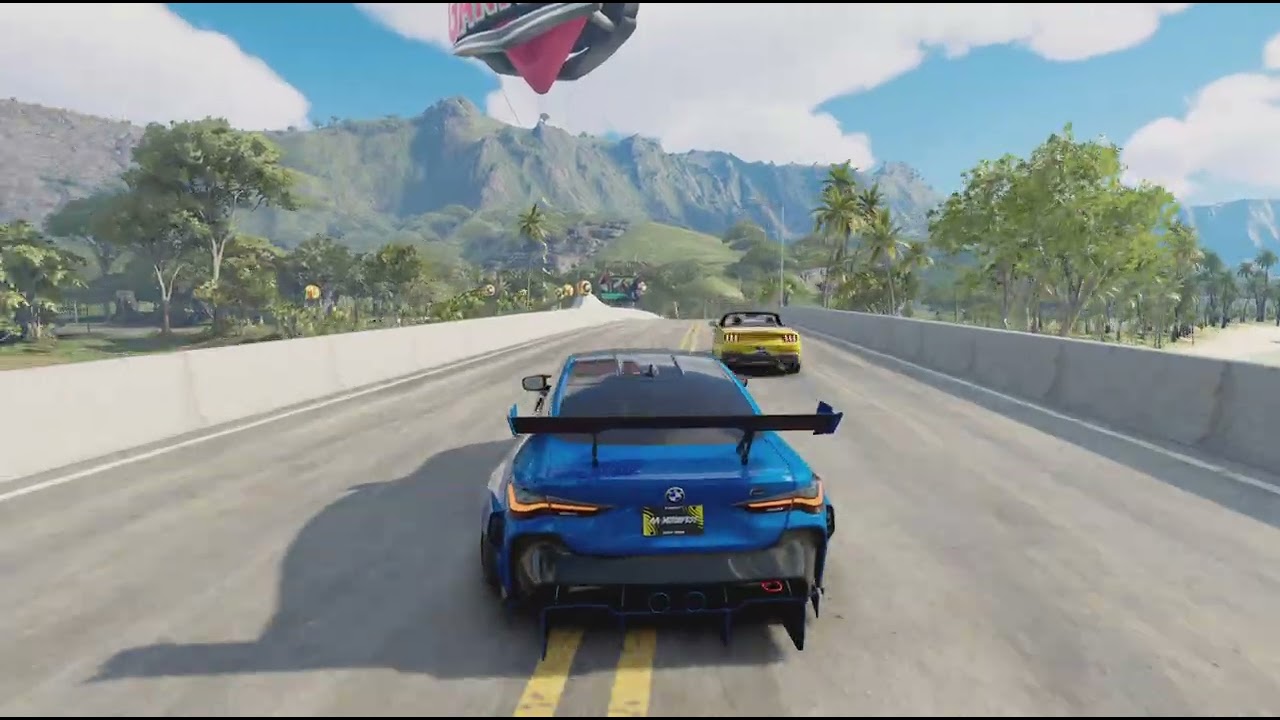 Me driving a BMW m4 in motor fest