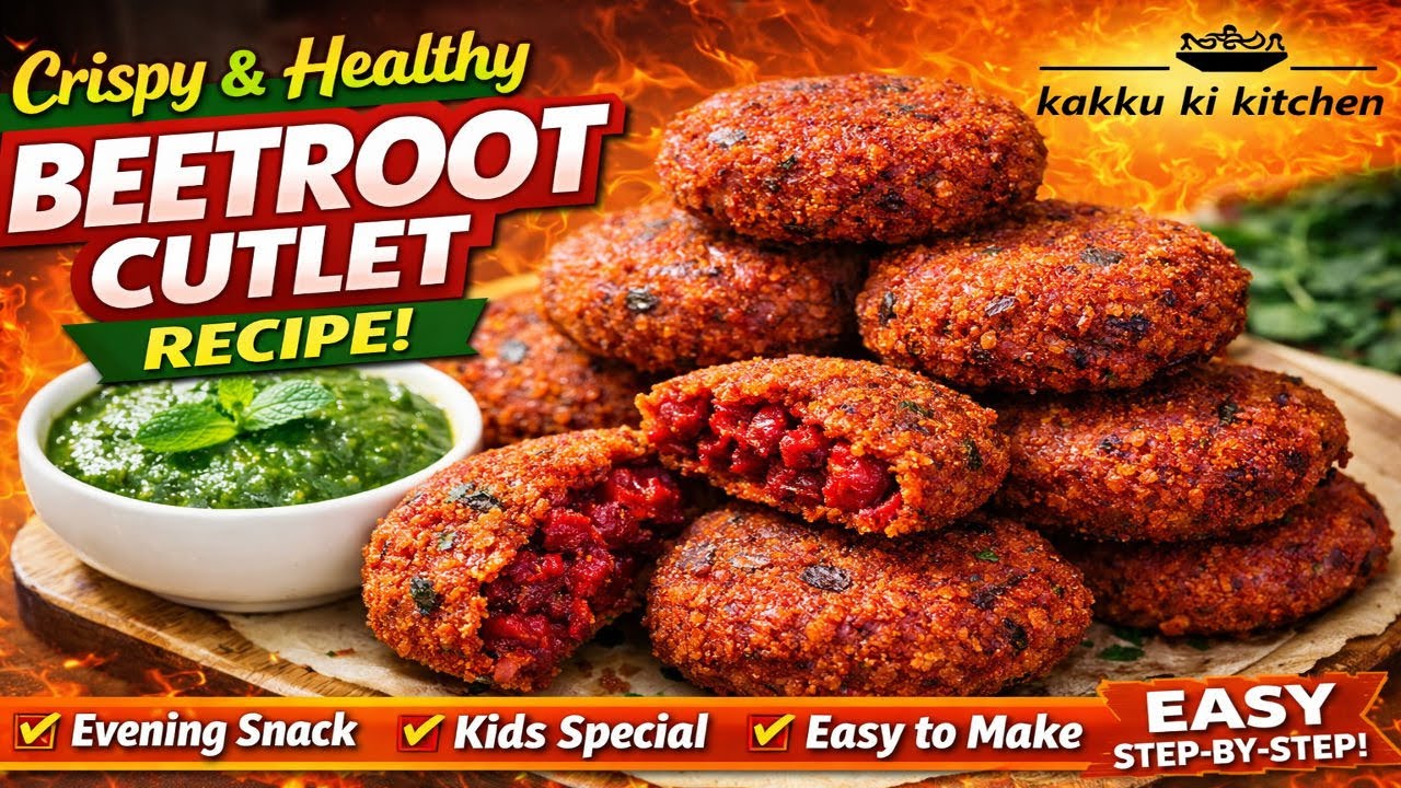 You Won't Believe the Secret to Making Crispy Beetroot Cutlets at Home😍