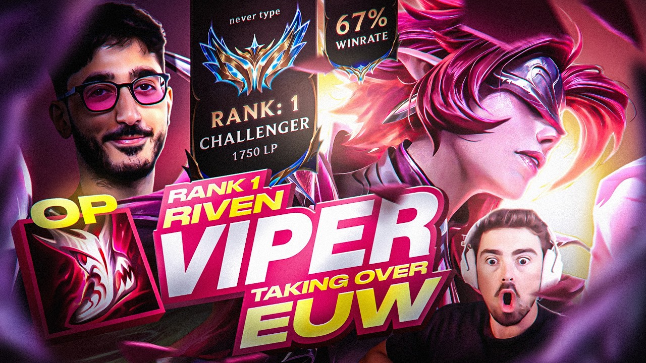 2000LP RIVEN MID has NEVER LOST LANE... *EUW RANK 1*