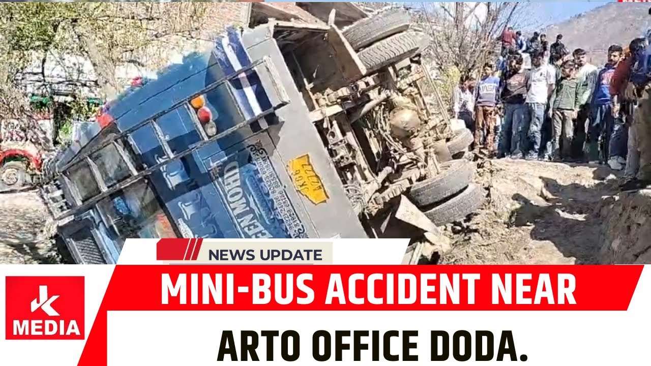 Mini-Bus accident near ARTO office Doda.