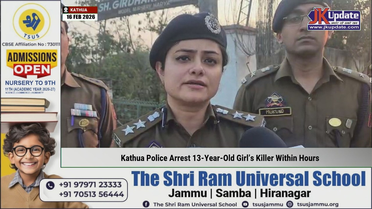 Kathua Police Arrest 13 Year Old Girl’s Killer Within Hours