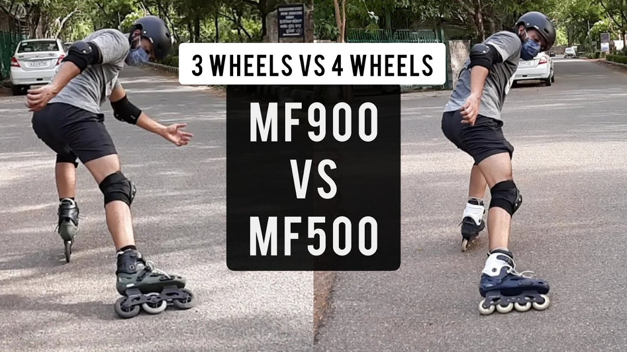 Oxelo MF900 vs Oxelo MF500 | Triskates vs Four Wheeled Inline Skates | Detailed Comparison