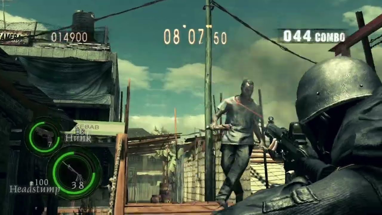 Resident Evil 5: The Mercenaries  - Lady Hunk (Stone Public Assembly)