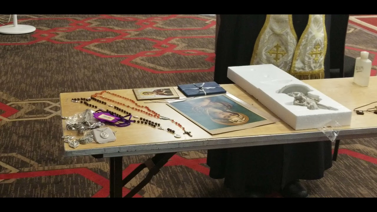 How religious items are blessed properly - example