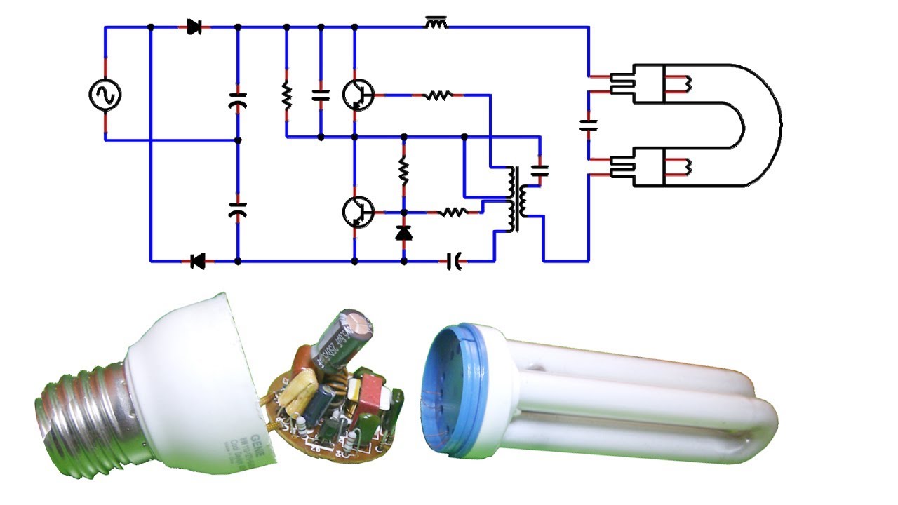 Tutorial Como funciona una lampara CFL o Compact Fluorescent Lamp