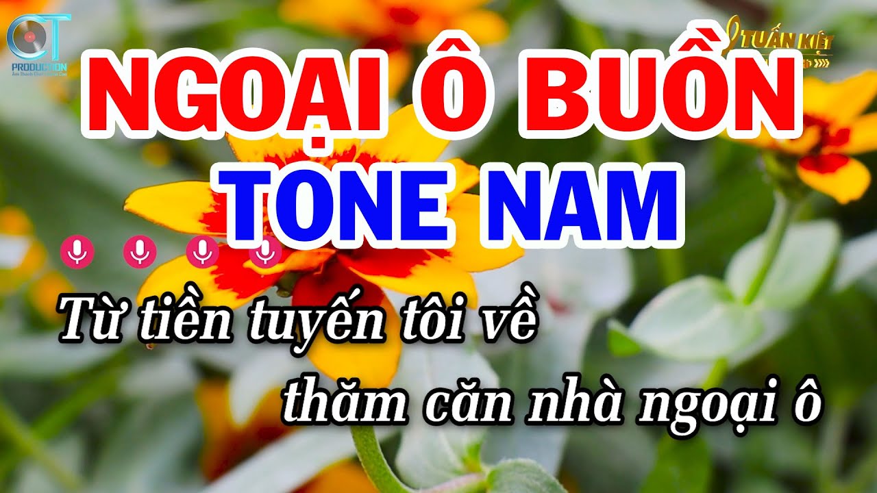 Karaoke Ngoại Ô Buồn  Tone Nam ( Cm ) Nhạc Sống Hay Nhất || Karaoke Tuấn Kiệt
