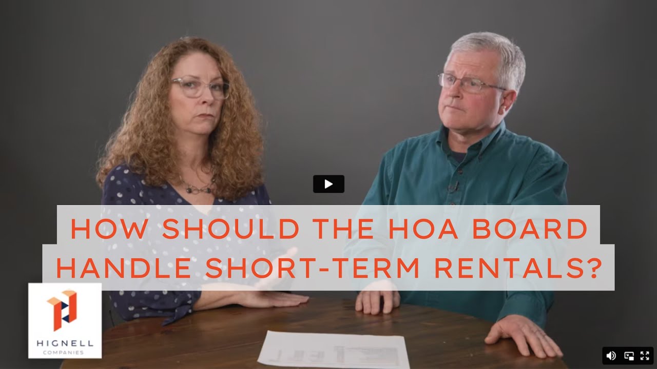 How Should the HOA Board Handle Short-Term Rentals?