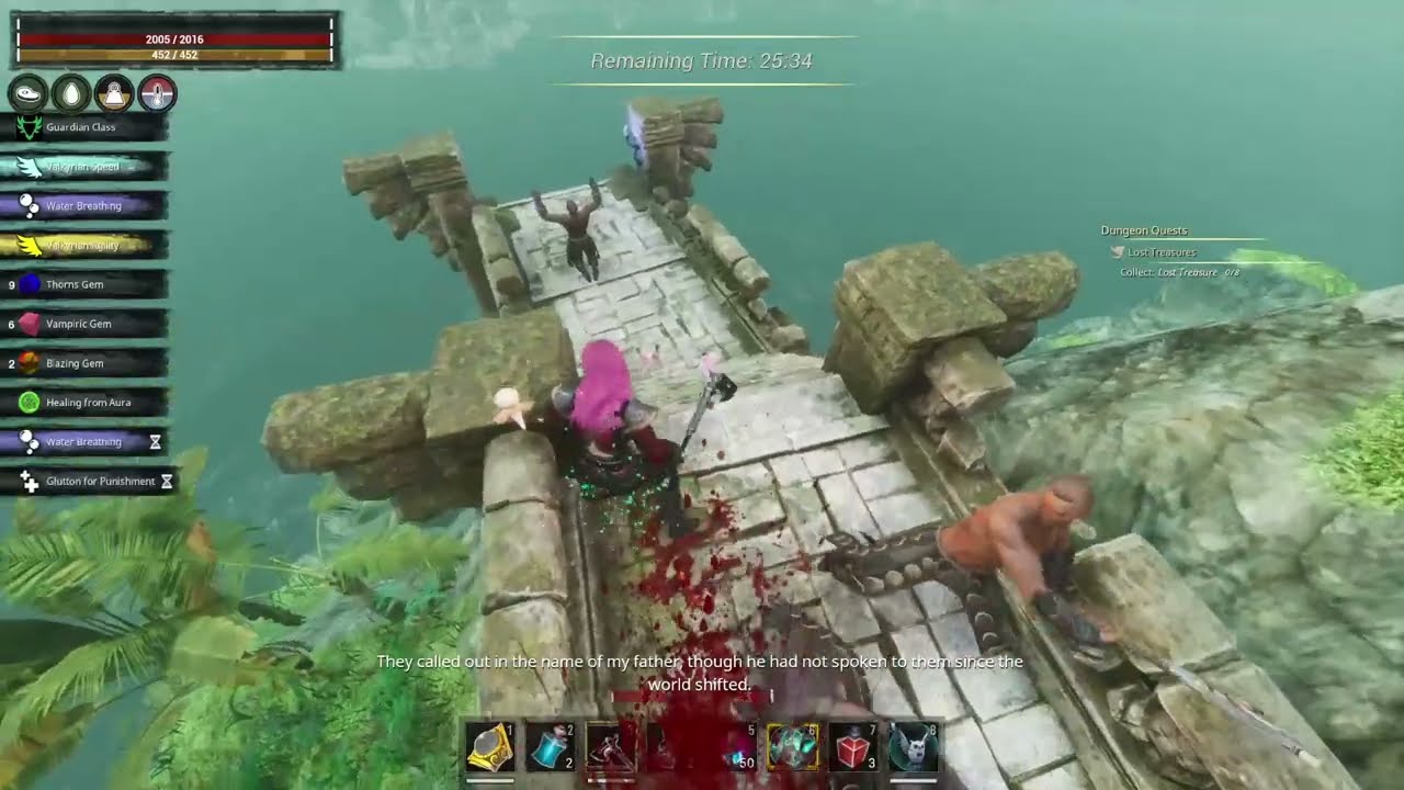 Conan exiles. Age of Calamitous. Alexandra Fall quest lost treasures in the sunken city