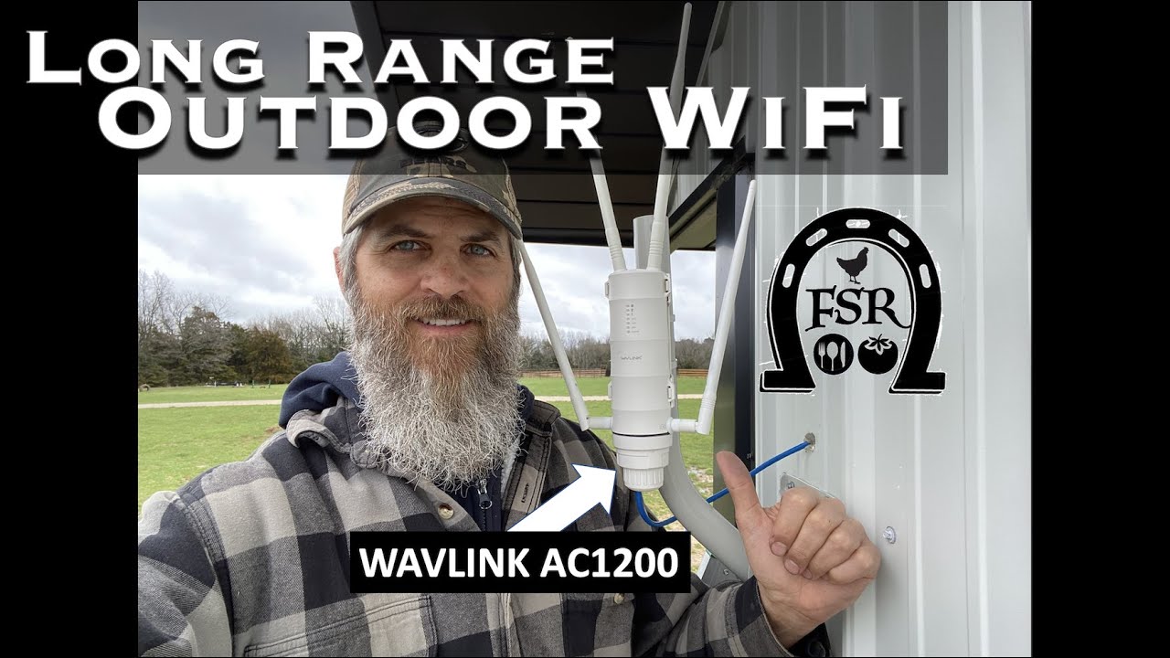 Уличная точка доступа Wi-Fi WAVLINK AC1200 для ранчо. Wi-Fi с большим радиусом действия для хозяй...