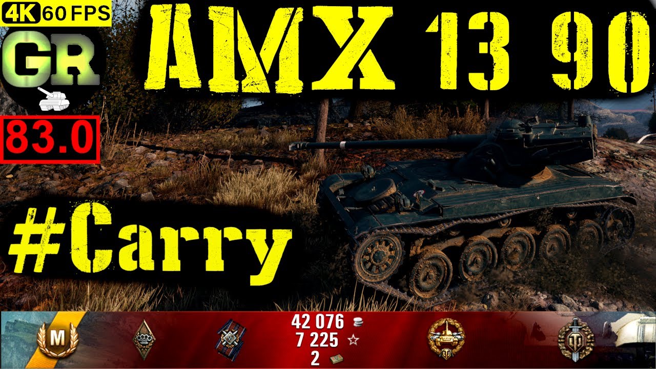 83_World of Tanks AMX 13 90 WoT Replay - 6 Kills 4.7K DMG(Patch 1.4.0)