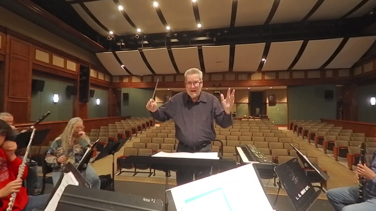Chris Sharp conducting video   Tonality Shifting Warm up rehearsal
