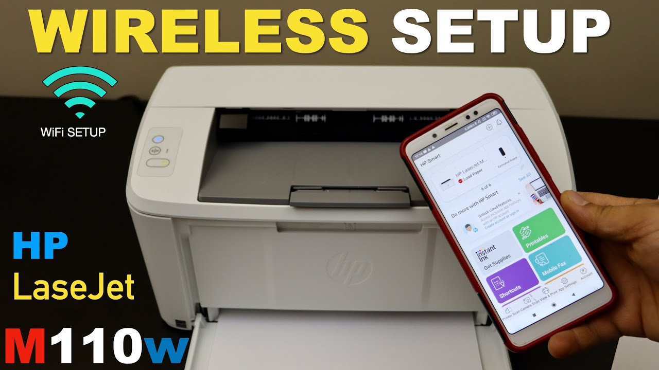 Настройка беспроводного подключения HP LaserJet M110we, настройка WiFi, подключение к беспроводно...