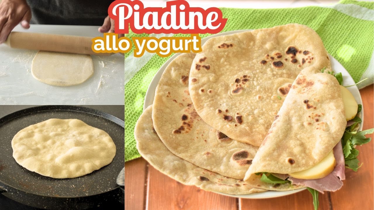 Piadine allo yogurt - facili, veloci e senza strutto!