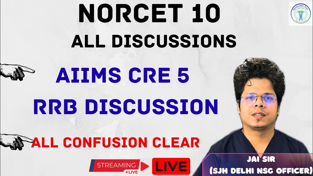AIIMS CRE 5 // RRB // NORCET 10 // BIHAR UPDATES