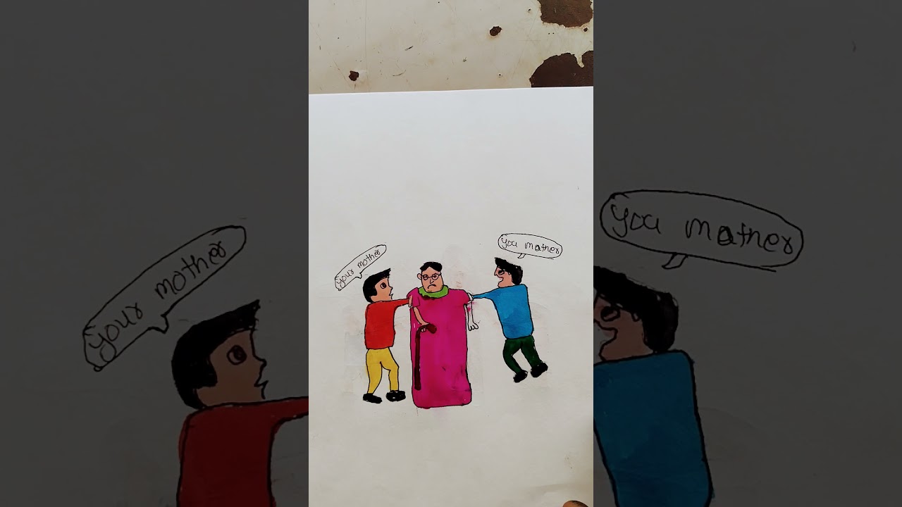 Before after mother in #shorts #art #chnnel #channelart #drawing #channel