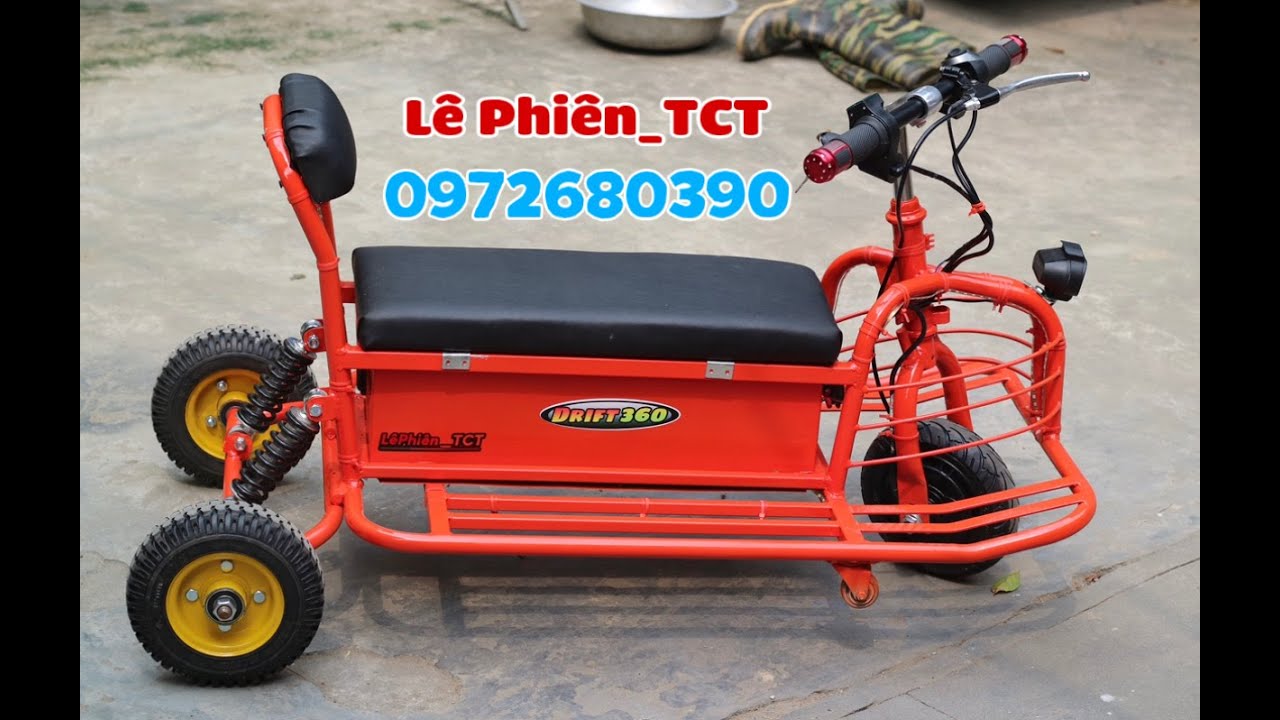 Xe điện trẻ em tự chế. Quá trình lắp ráp phần điện của 1 chiếc xe điện trẻ em.