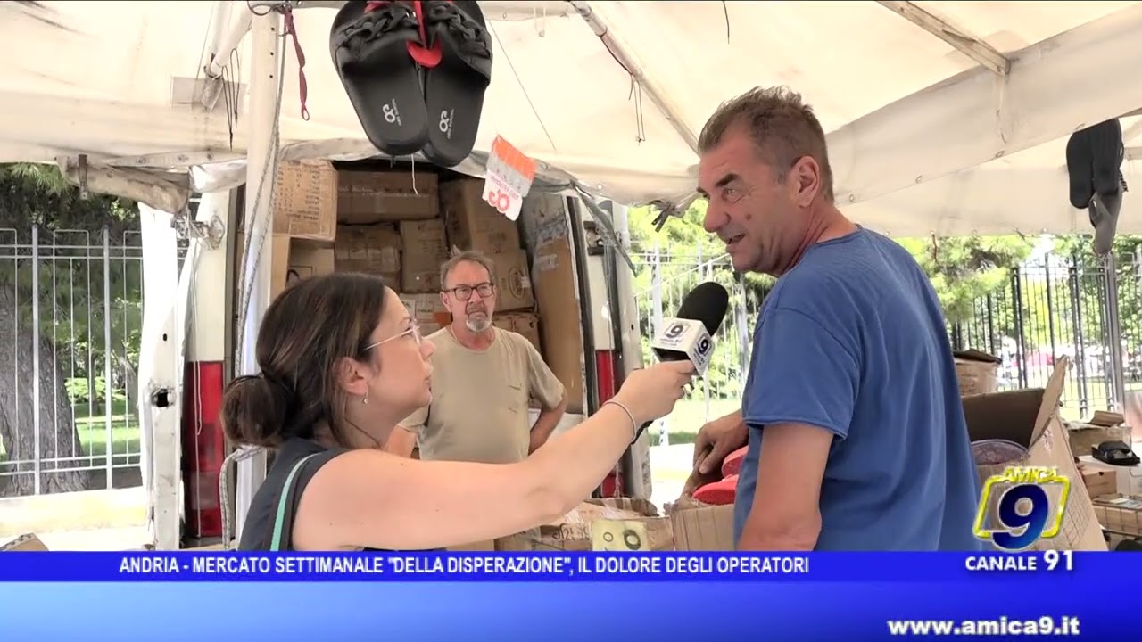 Andria - Mercato settimanale della disperazione, il dolore degli operatori