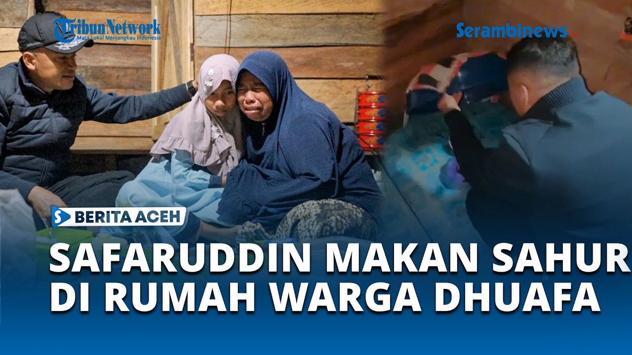 Bupati Abdya Safaruddin Kembali Sahur di Rumah Warga Miskin, Janji Bangun Rumah