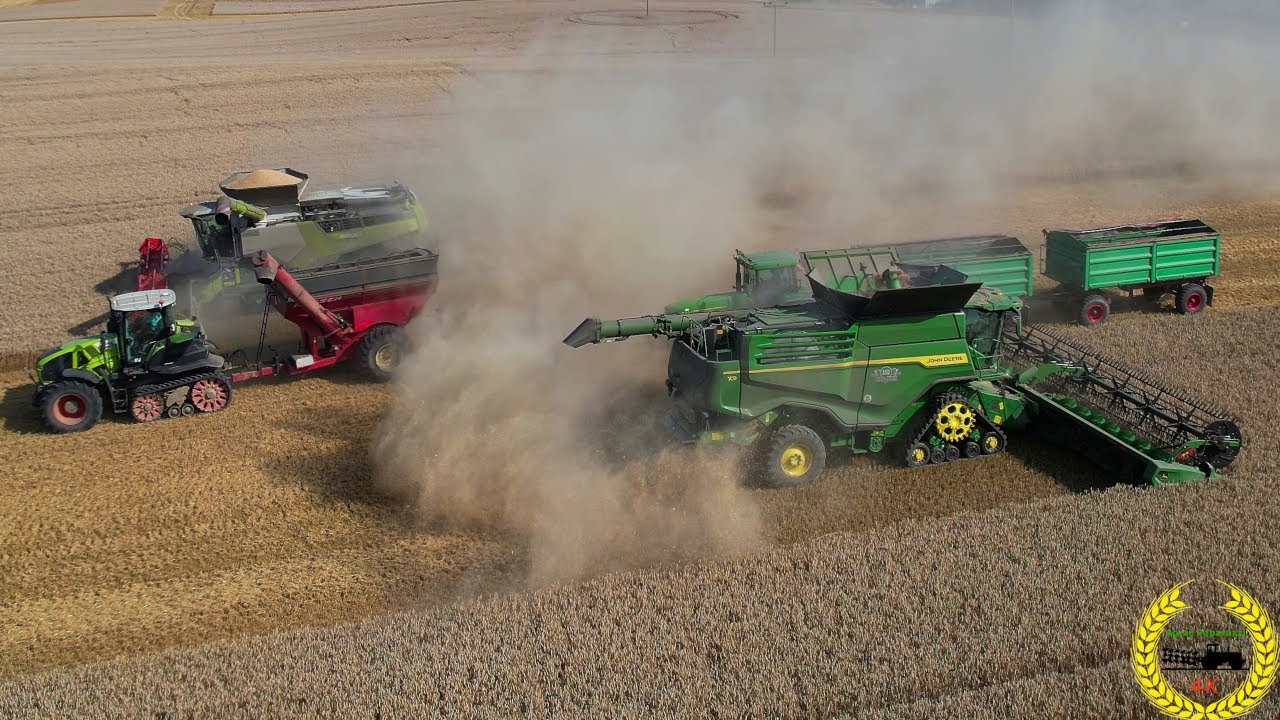 John Deere X9 VS. Claas Lexion 8900 | Claas Axion 960TT | 100 K Abo spezial | Weizenernte 2021
