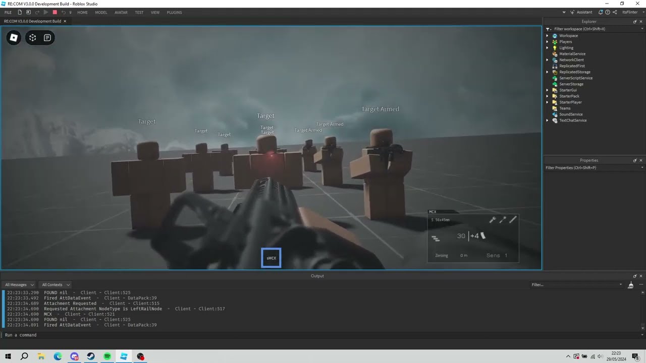 RE:COM Laser and Gore Rework (Custom ACS) (Roblox Studio)