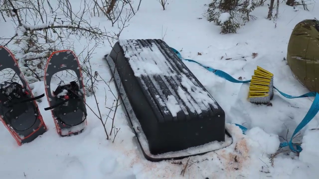 2 Nights Solo Winter Hot Tent Camping - Canadian Crown Land (-15decC) 