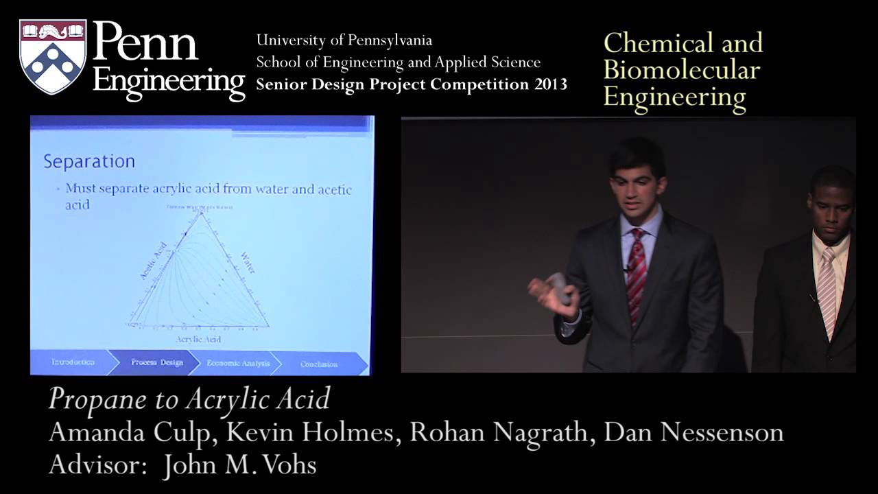 Senior Design 2013: Propane to Acrylic Acid