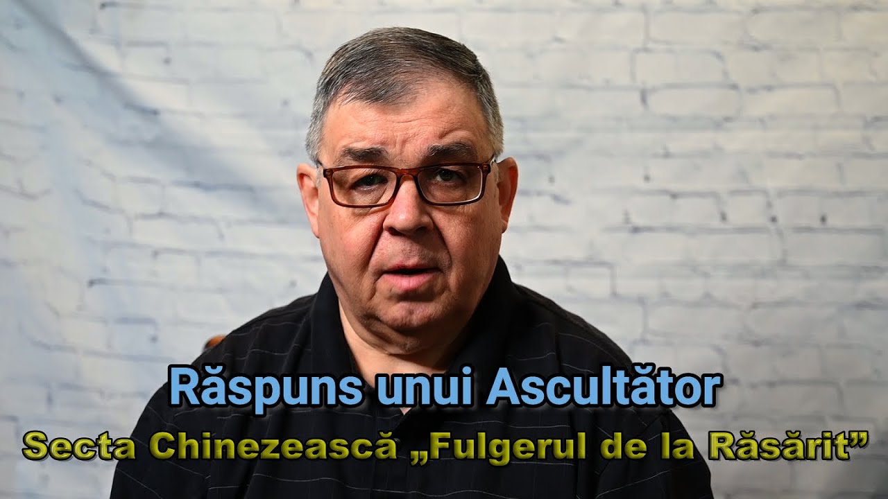 PC (031) - Raspuns unui ascultator - Secta Chinezeasca „Fulgerul de la rasarit”.