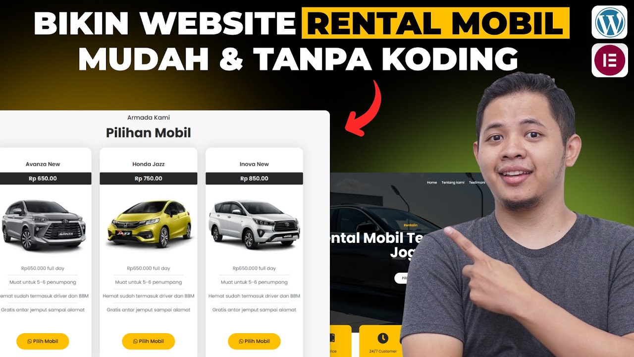 Cara Membuat Website Rental Mobil Dari 0 Sampai Jadi - Tutorial WordPress