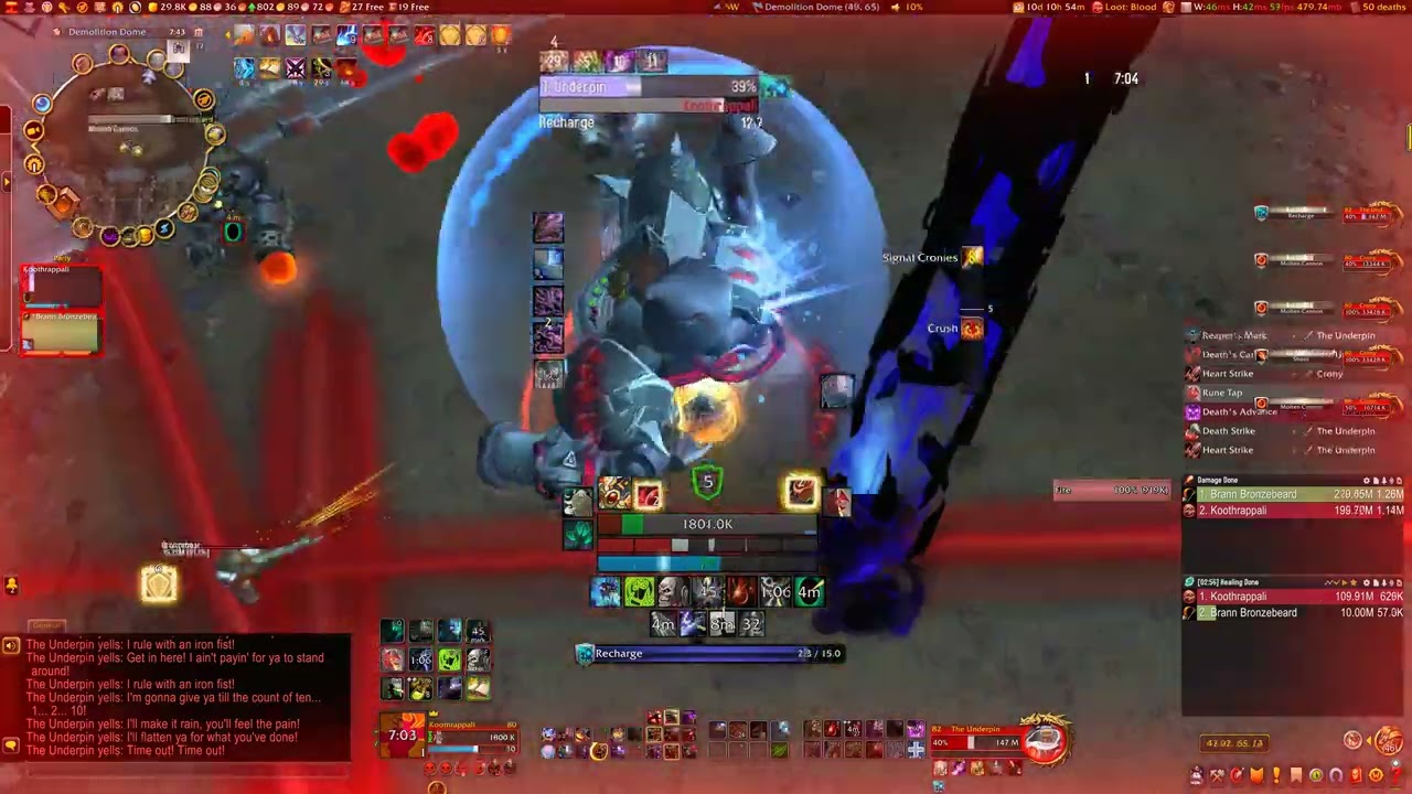 Underpin ?? Blood DK. No tactics.