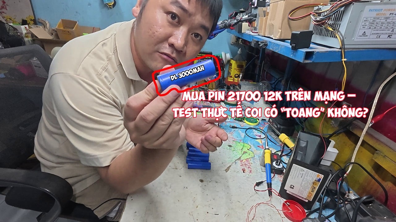 Trải Nghiệm | Pin 21700 12K Trên Mạng – Test Thực Tế Coi Có “Toang” Không?