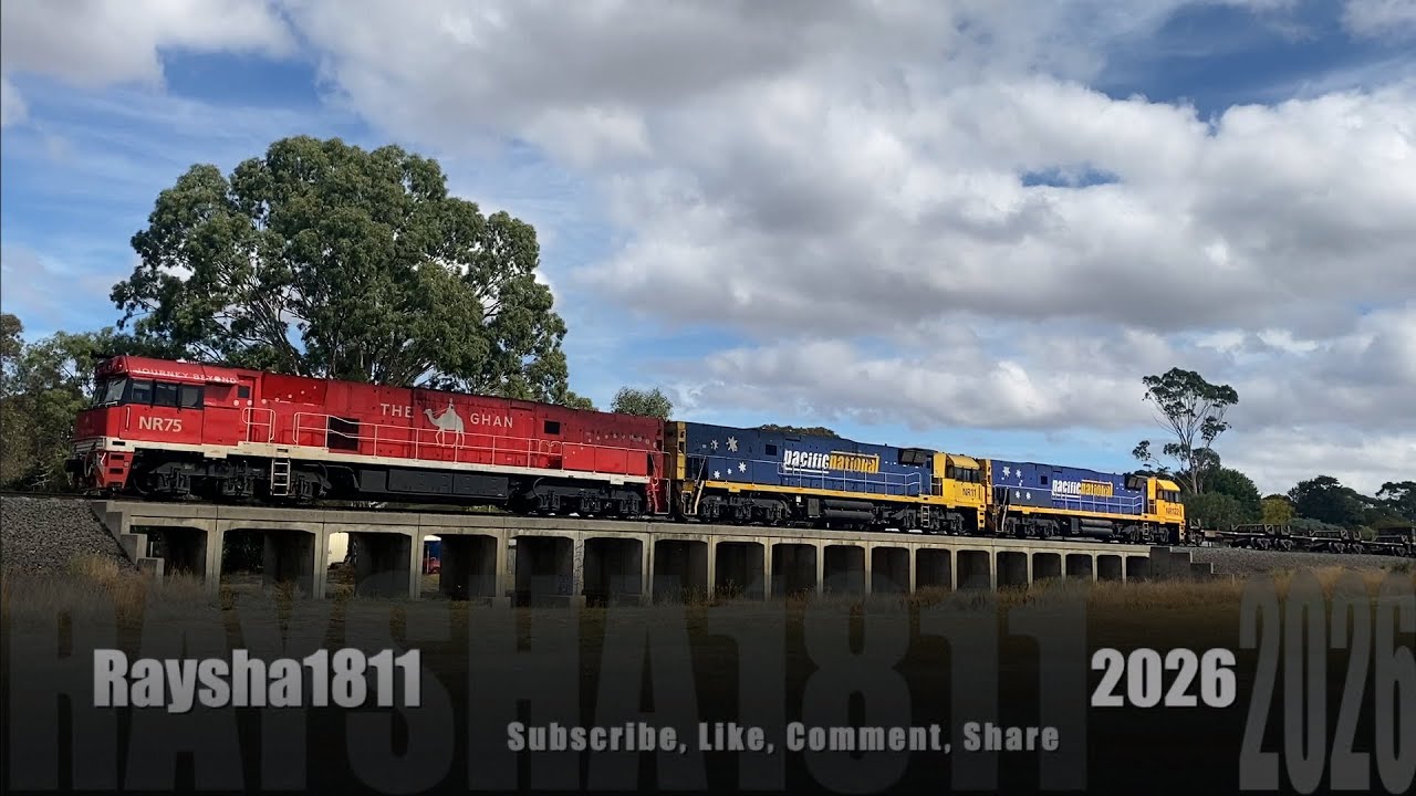 7XM4 - NR75-NR11-NR122 (PacNat Steel) Inverleigh- Australian Trains by Raysha1811