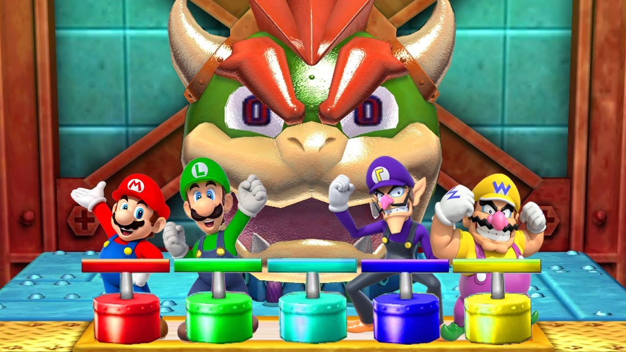 Mario Party The Top 100 MiniGames Mario Vs Luigi Vs Wario Vs Waluigi (Master Difficulty)
