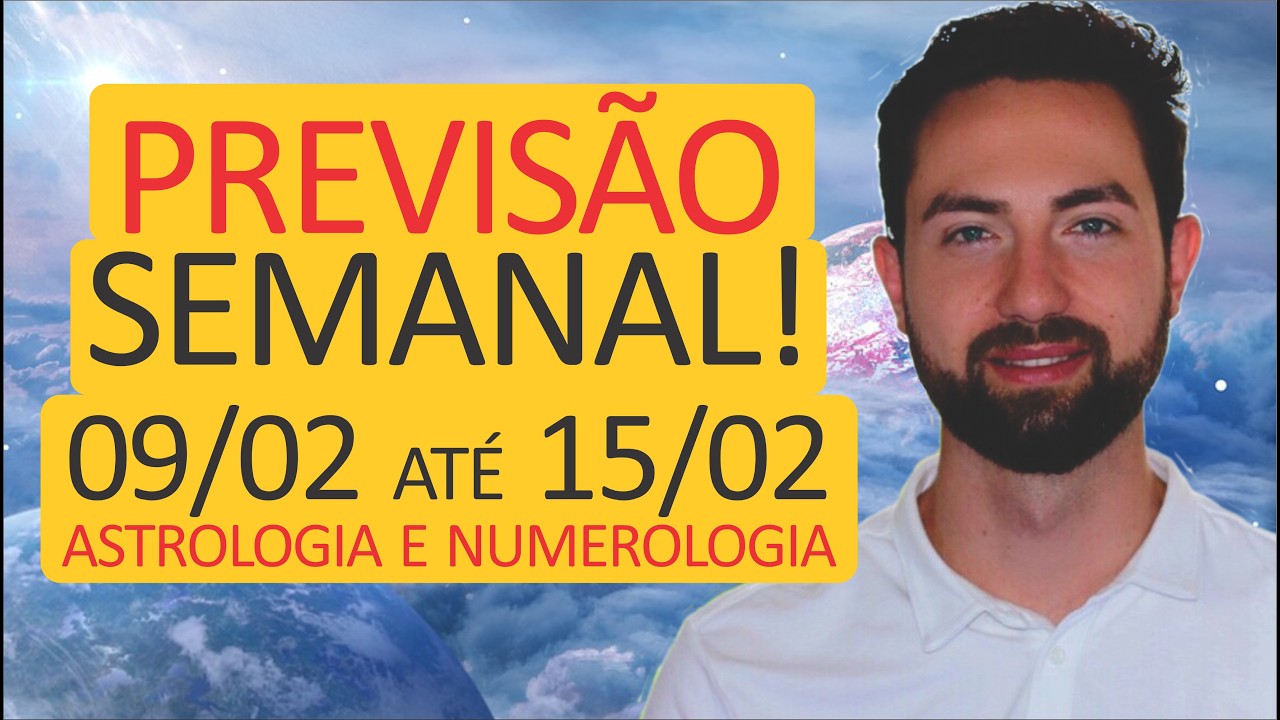 ⚠️PREVISÃO Semanal 09/02 - 15/02: ECLIPSE SOLAR chegando, preparados??!! | Astrologia e Numerologia