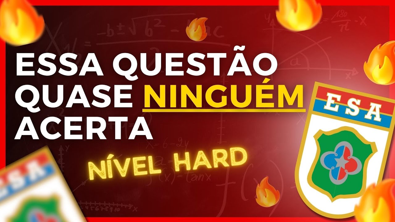 Questão para ESA (Poucos sabem)