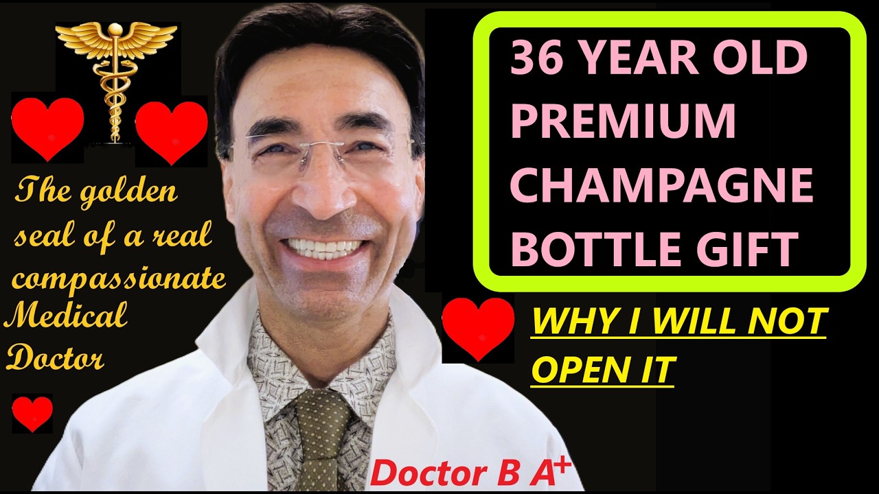 SHOULD I DRINK THIS 36-YEAR-OLD PREMIUM CHAMPAGNE BOTTLE GIFT FROM MY PATIENT