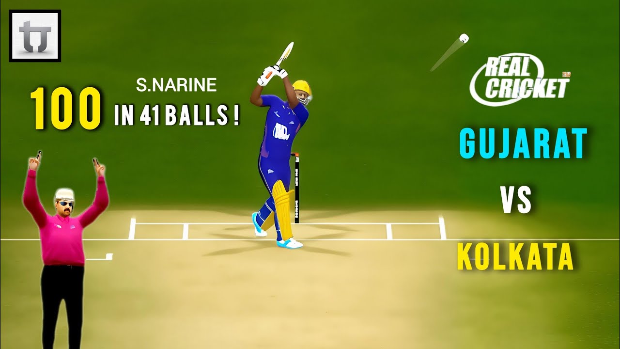 Gujarat vs Kolkata Tigers 🔥 RCPL Tournament Highlights | Real Cricket 24