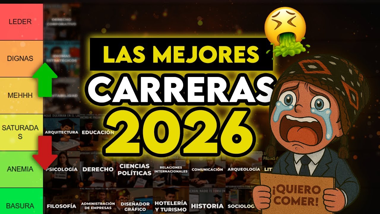 LAS MEJORES Y PEORES CARRERAS DE LETRAS 2026 | TIER LIST DEFINITIVO