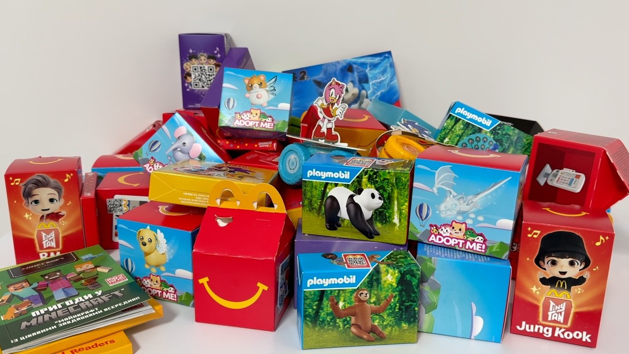 2025 Happy Meal Toys Summary 🔴 Unboxing 2025 Happy Meal Toys I Collected