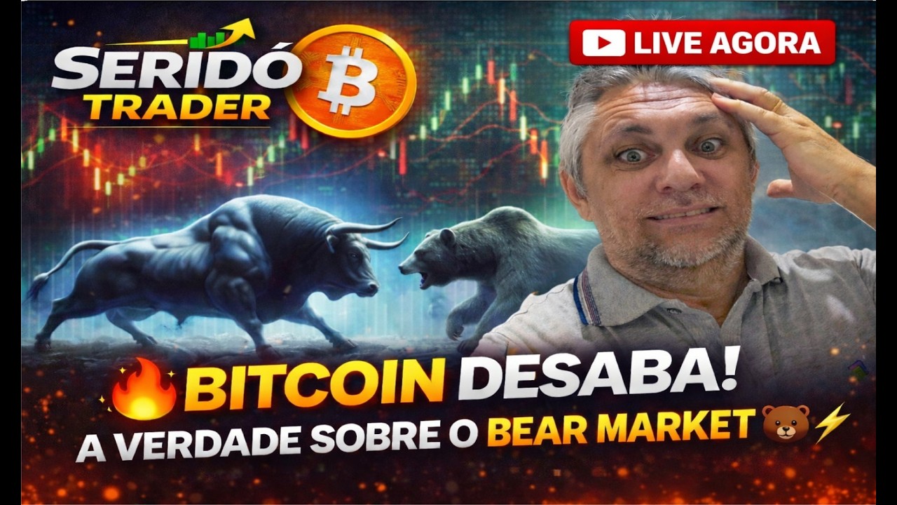 🚨URGENTE:BITCOIN DESABA! A VERDADE SOBRE O BEAR MARKET🐻 (CUIDADO)🚨