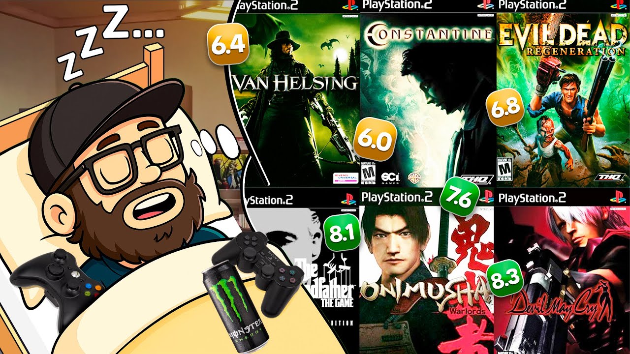 5 HORAS ANALISANDO JOGOS DE PS2 PARA VOCÊ CAIR NO SONO