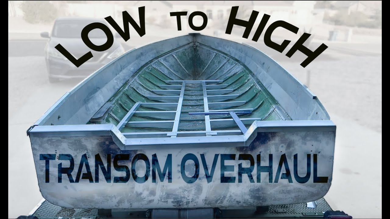 Transom Replacement Low to High | Budget boat build Ep.4