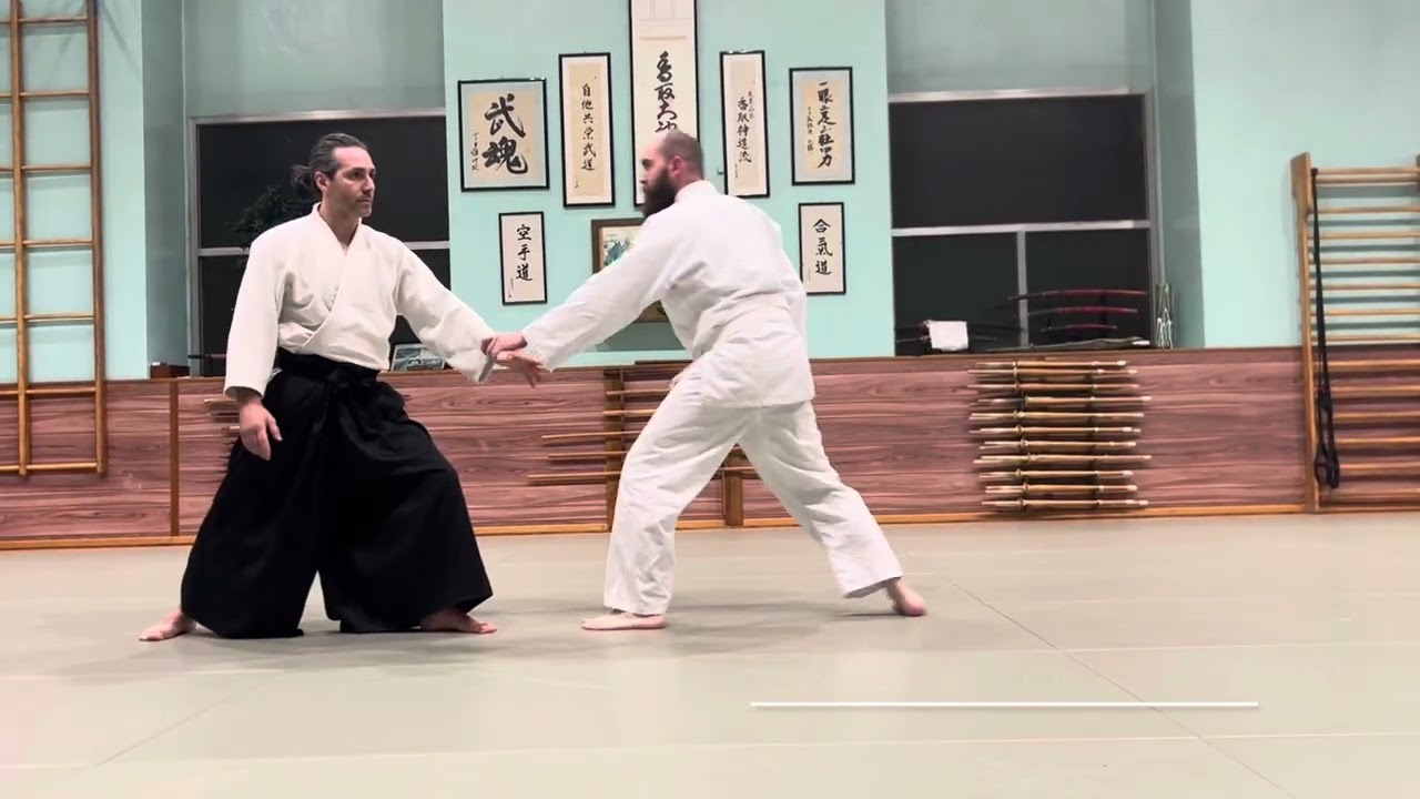 Aikido Class - JITAKYOEI BUDO DOJO - KATATETORI AIHANMI IRIMINAGE