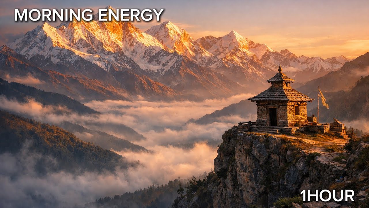 528Hz Morning Energy Cleanse | Holy Himalayas Meditation | प्रातः काल ध्यान